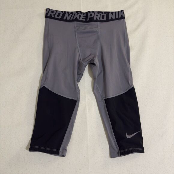 Nike Pro 3/4 Length Printed Training Tights BV3506-056 Boys X-Large - Picture 1 of 9